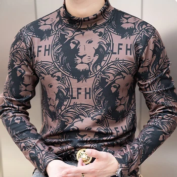 2023 Žiemos Naujas Pliušinis Sutirštės vyriški T-shirt Šiltas Megztinis Apatiniai Vilnos Undershirt Vyrų Drabužiai.