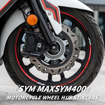 Rato Stebulė Lipdukų Rinkiniai, Naudojami SYM MAXSYM400 Motociklo Ratlankių Apdailos Atspindintis Saugos Lipdukai Gali Pasirinkti Spalva