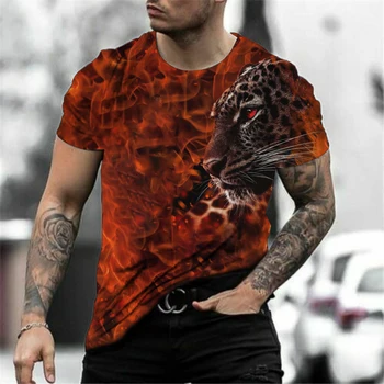 Liūto Kova su Gyvūnų Žvėris Aštri Liūtas Wolf 3D Marškinėliai Naujas Vasaros Vyrų Negabaritinių Trumpos Rankovės, Juodos ir Baltos spalvos Dizainas Poliesteris