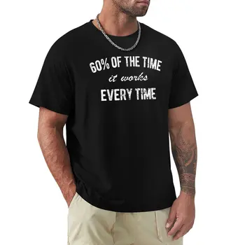 humoro mados marškinėliai 60of metu ji veikia kiekvieną kartą, kai T-Shirt Estetinį aprangos vintage marškinėliai prekės vyrams, juoda t-shirt