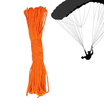 100FT Parašiutu Laido Virvelę Palapinė Virvę, Lauko Kempingas Paracord Virvės Žygiai Gelbėjimosi Įranga, Palapinė Priedai 5 Spalvų