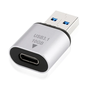 USB 3.1-C Tipo Adapteris Mini Vyrai Moterys Konverteris C Tipo Baterija Didelės Spartos Duomenų Perdavimo Jungtis 10Gbps QXNF