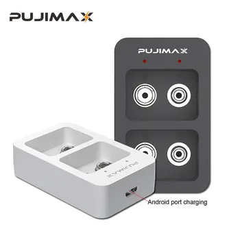PUJIMAX 2 Slots 9V Protingas, Greitai, Baterija, Kroviklis Su LED indikatorius USB Kabelis 9V Ni-MH/Ni-Cd/Li-jonų Baterijas