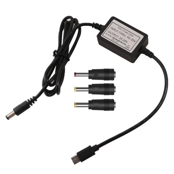 24V USB, C Tipo-C Maitinimo Kabelis 5.5 2.1 mm Įkrovimo Jungtis Maršrutizatorius LED 87HC