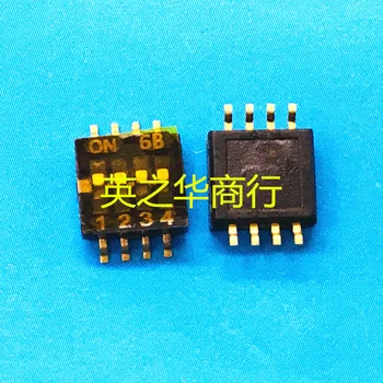 30pcs originalus naujas 218-4LPSTR 218-4LPST dial jungiklis 4-bitų pleistras 1.27 mm horizontalus ratukas kodas