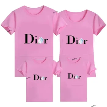 Motina, Tėvas, Vaikiški marškinėliai Prekės Mama Dukra derinti Drabužius Baby Girl Drabužių Mados Medvilnės Šeimos Marškinėliai trumpomis Rankovėmis