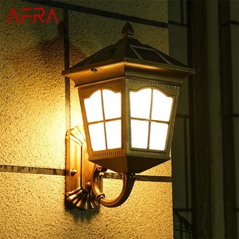 AFRA Lauko Saulės Sienos Sconces Šviesos diodų (LED atspari Vandeniui IP65 Šiuolaikinės Lempa Namų Veranda Apdaila