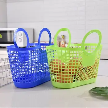 Plastiko, Patvarus, Praktiškas Kabinti Rankiniai Žaislas Organizatorius Krepšelį Saugojimo Krepšys Virtuvės, Vonios Aksesuarai