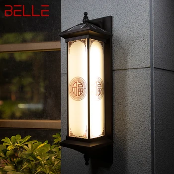 BELLE Saulės Sienos Lempos Kūrybiškumą Kinijos Lauko Sconce Šviesos diodų (LED atspari Vandeniui IP65 Namų Villa Koridorius, Kiemas,