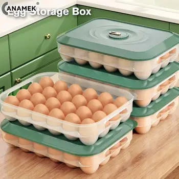 24 Tinklelis Kiaušinių Dėžutės Kiaušinių Dėklas su Dangčiu Stalčių Šviežių išlaikyti Atveju Turėtojas Šaldytuvas Organizatorius talpinimo Virtuvės Maisto Konteineryje
