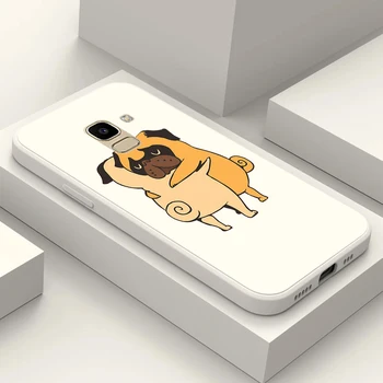 Case For Samsung Galaxy J2 CORE J2 J4 J6 J8 2018 PLUS+Telefono Dangtelį Minkšto Silicio šuo pet apkabinti