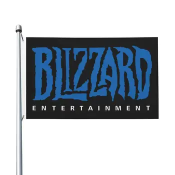 NAUJAS Blizzard Dvipusis Reklama Vėjas Vėliavą Sodo Vėliavos Dekoratyvinis Vėliavos Šalies Reklama 3x5FT (90x150cm)
