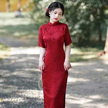 Kinijos Vestuves Suknelė Plonas Retro Dienos Veiklos Drabužius Elegantiškas Tradiciniai Vakarinių Suknelių