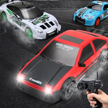 2.4 g High Speed Drift Rc Lenktyninių Automobilių Žaislas 4wd Žaislas Nuotolinio Valdymo Ae86 Modelis Vtr Transporto priemonės, Automobilių Vaikams Gimtadienio Dovanos