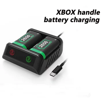 2 x2600mAh Įkrovimo Baterija (akumuliatorius Xbox Serijos X/S/Xbox Vieną S/X Valdiklis Baterijos Xbox Vienas + USB Akumuliatoriaus Kroviklis