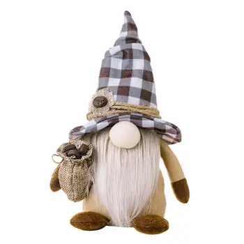 Gražus Minkštas Didelis Nosies Darbalaukio Beveidis Gnome Įdaryti Ornamentu Šalies Prekių Gnome Lėlės Dekoro Gnome Ornamentu