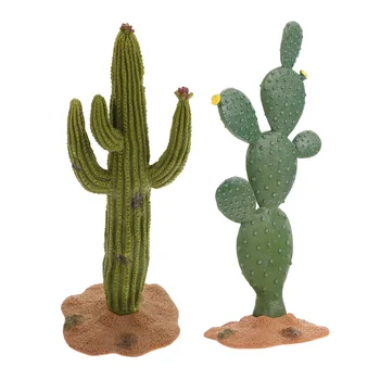 Micro Kraštovaizdžio Kaktusas Mažų Vazoninių Augalų Dervos Pakabukai, Pratybos Modeliavimas Kaktusas Modeliavimo Ornamentu Amatų Namų Biuro Dekoras