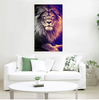 Liūtai laukinių gyvūnų liūtas karalius Drobė Meno Tapybos Plakatai ir Spausdina Cuadros Sienos Meno Nuotrauką Kambarį Namų Dekoro