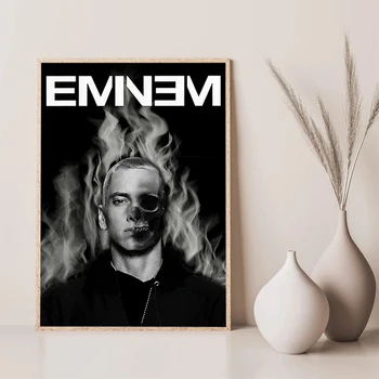 Hip-Hop Eminem Apdailos Nuotraukas Kambario Sienos Decororation Meno Užsakymą Plakatas, Tapyba ant Drobės Namų Dekoro Spausdinti Plakatai Miegamasis