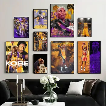 Super Krepšinio Žvaigždė K-B Kobe-Bryant Plakatas, Tapyba Sienos Nuotraukas Kambarį Dekoro Lipduko