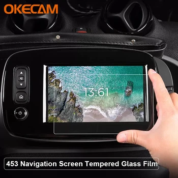 Automobilių Touch GPS Navigacijos Ekrano Apsaugos Grūdinto Grūdintas Stiklas Filmas Smart Fortwo Forfour 453 2015-2019 Priedai