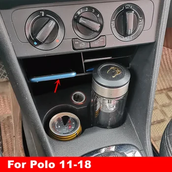 VW Polo 6R 6C 2011-2018 Reikmenys, Interjero Priekiniai Centrinio Valdymo Saugojimo Sluoksnis