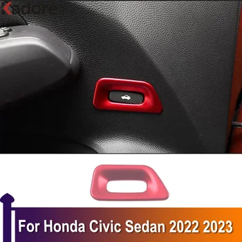 Honda Civic Sedanas 2022 2023 Automobilio Interjero Aksesuarų Priekiniai Galiniai Kamieno Uodega Durų Jungiklio Mygtuką Padengti Apdaila, ABS Anglies Pluošto