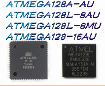 ATMEGA128A-AS ATMEGA128L-8AU ATMEGA128L-8MU ATMEGA128-16AU Naujas Originalus Originali Vieno lusto Mikrokompiuteris (MCU/MPU/SOC) IC Mikroschemoje