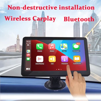 7 Colių Aukštos kokybės Touchscreen Belaidžio Carplay Ekranu Nešiojamas Automobilio Grotuvą, GPS Navigacijos pagal CarPlay Universaliųjų automobilių