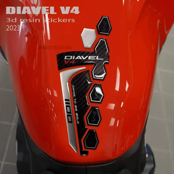 2023 diavel v4 Motociklų Aksesuarų Tank Pad Raštas 3D Epoksidinės Dervos Lipduku Komplektas Ducati Diavel V4 2023-