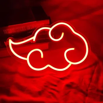 Custom Neoninis Ženklas Akatsuki Debesis Logotipas Anime LED Šviesos Sienų Dekoras Namuose Miegamasis, Žaidimų Kambarys Dekoro Kūrybos Dovana