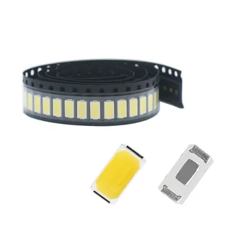 100vnt 0,5 W LED, COB (Chip SMD 5730 Lempos Karoliukai Šviesos Balta arba Šiltai 60-65LM Paviršinio montavimo PCB Diodų Lempa(3.0~3.4 V), 