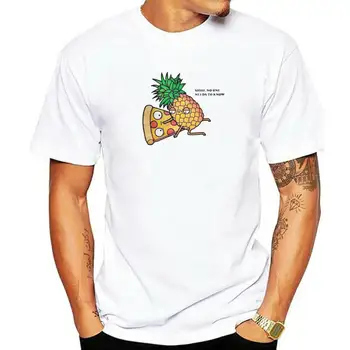 Vyrų Marškinėliai Ananasų Vaisių Pica Ne Vienas Turi Žinoti, 100% Medvilnės Marškinėliai Trumpomis Rankovėmis T Shirts Įgulos Kaklo Drabužiai Plius Dydis