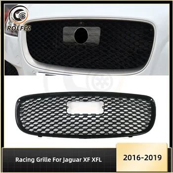 ROLFES Lenktynių Grotelės For Jaguar XF XFL 2016-2018 Bamperio Groteles T2H3979 T2H3983 Juoda/Sidabrinė Stiliaus Automobilių Reikmenys