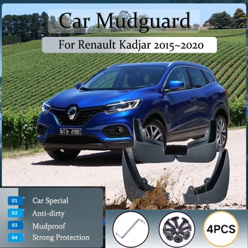 Automobilių Purvo Atvartai Tinka Renault Kadjar 2015~2020 Anti-splash Purvasargių Purvo Mudflap Sparnas Blyksnius Splash Durų Apsaugas, Auto Priedai