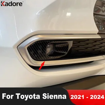 Priekiniai Rūko Šviesos Lempos Dangtelio Apdaila Toyota Sienna 2021 2022 2023 2024 Anglies Pluošto Automobilių Foglight Vokų Antakių Apdailos Reikmenys