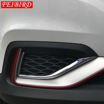 MG ZS 2018 - 2021 Auto Aksesuaras ABS Chrome Priekiniai Rūko Žibintai Žibintai Vokų Antakių Perdangos Juostelės Padengti Apdaila Šviesus Sidabras
