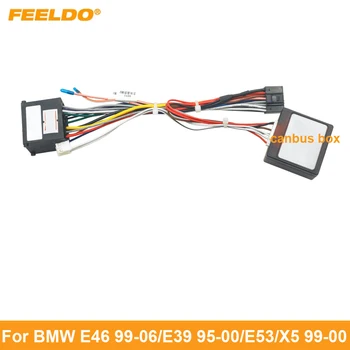 FEELDO Automobilių Garso 16pin laidynas Viela BMW E46(99-06) E39(95-00) E53 X5(99-00) Stereo Įrenginio Laido Adapteris