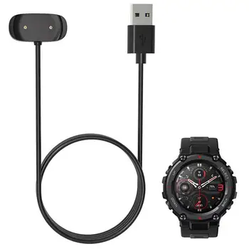 Smart Žiūrėti USB Įkrovimo Kabelis Aukštos Kokybės, Lengvas, Kompaktiškas Įkroviklis Duomenų Dokas ForAmazfits T-Rex Pro Smartwatch Saugus Įkroviklis