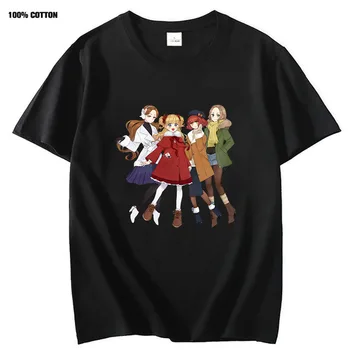 Šešėliai Namas T-shirt Grafikos Anime T Shirts, Animacinių, Anime, 100% Medvilnės Mens Marškinėlius Harajuku Tee-shirt Moterims, Madingų Drabužių