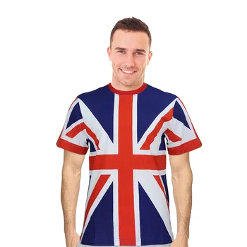 Sąjungos Jack Vėliavos, Marškinėliai Jungtinės Karalystės Marškinėliai Apvalios Kaklo Kvėpuojantis Medvilnės Jungtinės Karalystės Teminius Drabužius Sportui