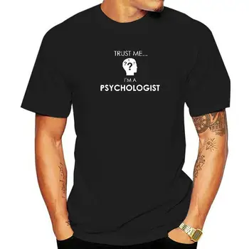 Pasitikėjimo Manimi, aš esu Psichologas, Psichologijos Profesinės T Marškinėliai, Gimtadienio Juokingi Grafikos Medvilnės trumpomis Rankovėmis O-Kaklo Harajuku T-shirt