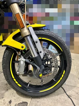 Naujas DUCATI scrambler Motociklų Rato Stebulė Decal Dekoratyvinio Ratlankio Vandeniui Didelis Apžvalginis Sticke