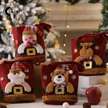 Kalėdinė Dekoracija Saugojimo Krepšys Išskirtinį Išvaizdą, Patogus Kalėdiniai Papuošalai, Rankinės Tik Rankomis siuvami Jaukus Saugojimo Krepšys