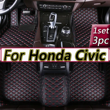 Automobilių Kilimėliai Honda Civic 2022-2023 Custom Auto Pėdų Pagalvėlės Automobilių Kilimų Padengti priedai