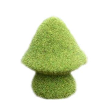 Kieme Žalia, Flocking Mushroon Statula Dirbtinis Samanos, Dervos Statulėlės Ornamentu Dropship