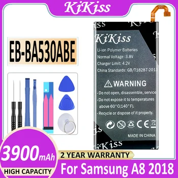 KiKiss Baterija 3900mAh EB-BA530ABE Samsung Galaxy A8 2018 A530 SM-A530F SM-A530N A530N Bateria