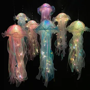 Naujas Jellyfish Šviesos Nešiojamų Žibintų Mergina Kambarys Atmosfera Dekoratyvinės Šviesos Miegamajame Nakties Šviesos Šalies Namų Puošybai