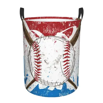 Abstrakti Beisbolo Vėliavos Skalbimo Trukdo Didelių Saugojimo Krepšys Vaikams Vaikų Darželio Žaislas Organizatorius