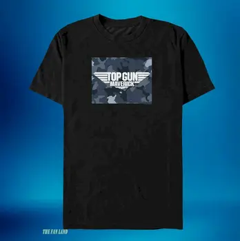 Naujas Top Gun Maverick Filmą Klasikinis Camo Logotipas Derliaus Vyrai T-Shirt